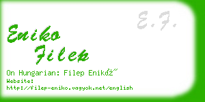eniko filep business card